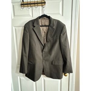 CRICKETEER Men's Brown Plaid Wool Blend Sport Coat Blazer Jacket